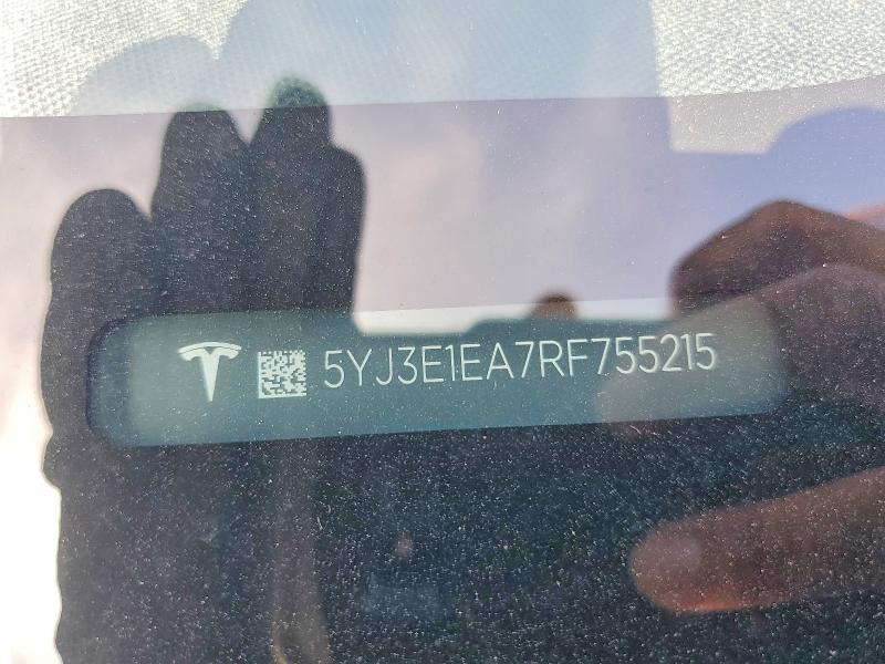 Продажа на аукционе авто 2024 Tesla Model 3, vin: 5YJ3E1EA7RF755215, номер лота: 50577796