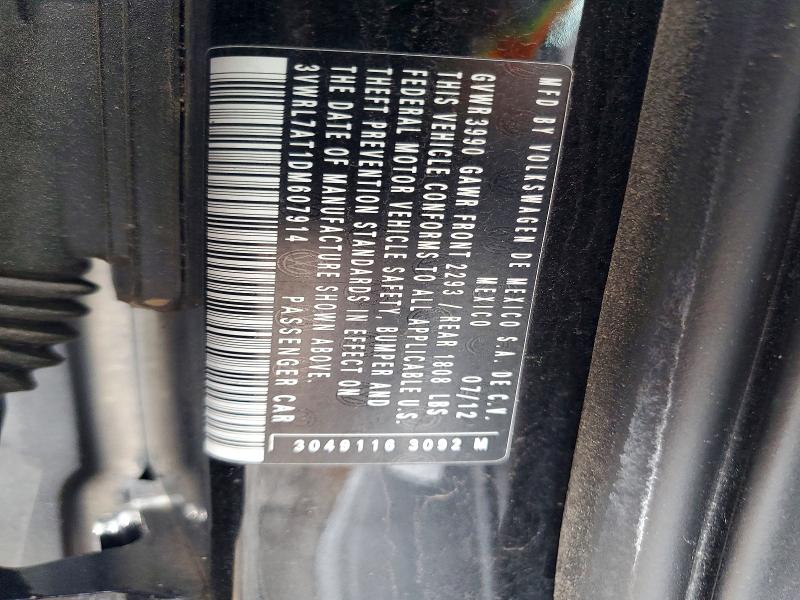 Aukcja sprzedaży 2013 Volkswagen Beetle, vin: 3VWRL7AT1DM607914, numer aukcji: 48472716