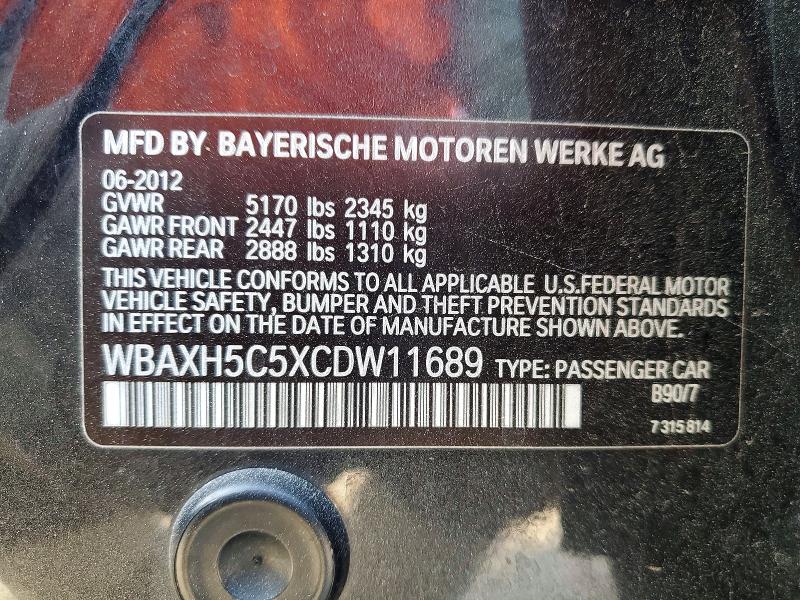 Продажа на аукционе авто 2012 Bmw 528, vin: WBAXH5C5XCDW11689, номер лота: 49116916