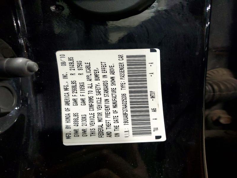Продаж на аукціоні авто 2010 Acura Tl, vin: 19UUA8F27AA025206, номер лоту: 50618246