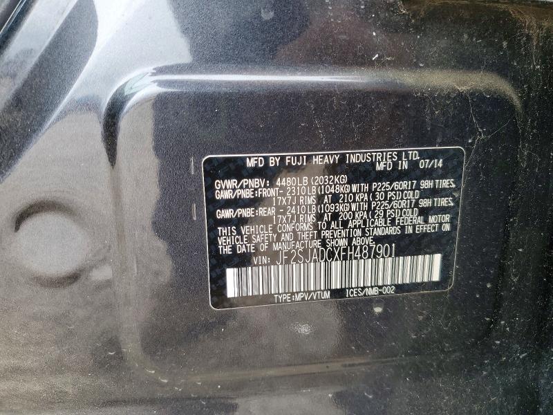 Aukcja sprzedaży 2015 Subaru Forester, vin: JF2SJADCXFH487901, numer aukcji: 51446246