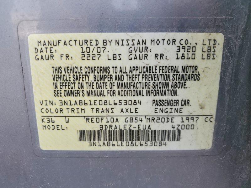 Продаж на аукціоні авто 2008 Nissan Sentra, vin: 3N1AB61E08L653084, номер лоту: 48487926