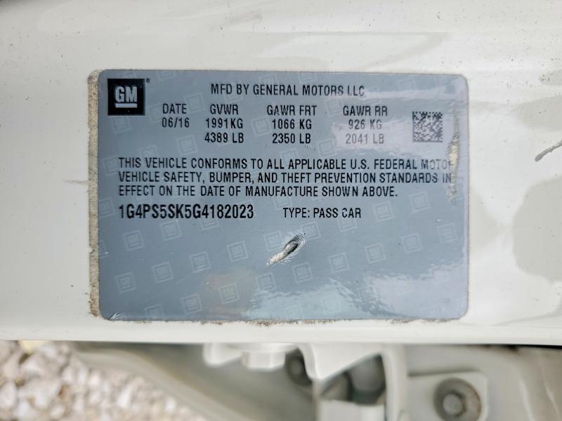 Продажа на аукционе авто 2016 Buick Verano, vin: 1G4PS5SK5G4182023, номер лота: 49747026