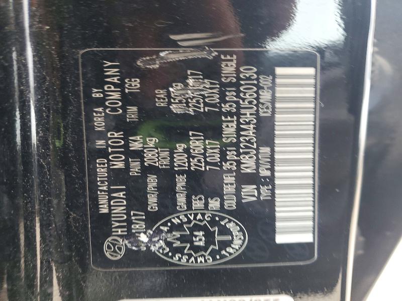 Продажа на аукционе авто 2017 Hyundai Tucson, vin: KM8J23A43HU560130, номер лота: 50713366