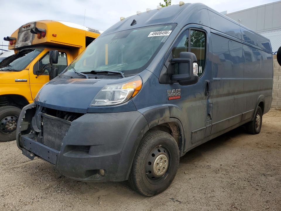 49608496 :رقم المزاد ، 3C6MRVJGXNE112360 vin ، 2022 Ram Promaster 3500 مزاد بيع