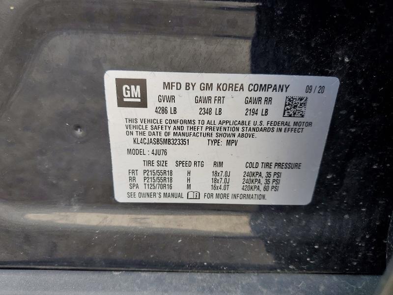 Продажа на аукционе авто 2021 Buick Encore, vin: KL4CJASB5MB323351, номер лота: 49942796