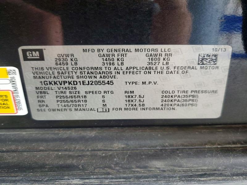 Aukcja sprzedaży 2014 Gmc Acadia, vin: 1GKKVPKD1EJ205545, numer aukcji: 48231136