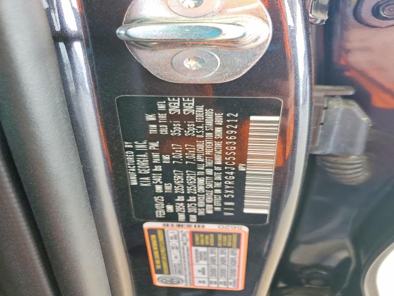 51847286 :رقم المزاد ، 5XYRG4JC5SG369212 vin ، 2025 Kia Sorento مزاد بيع