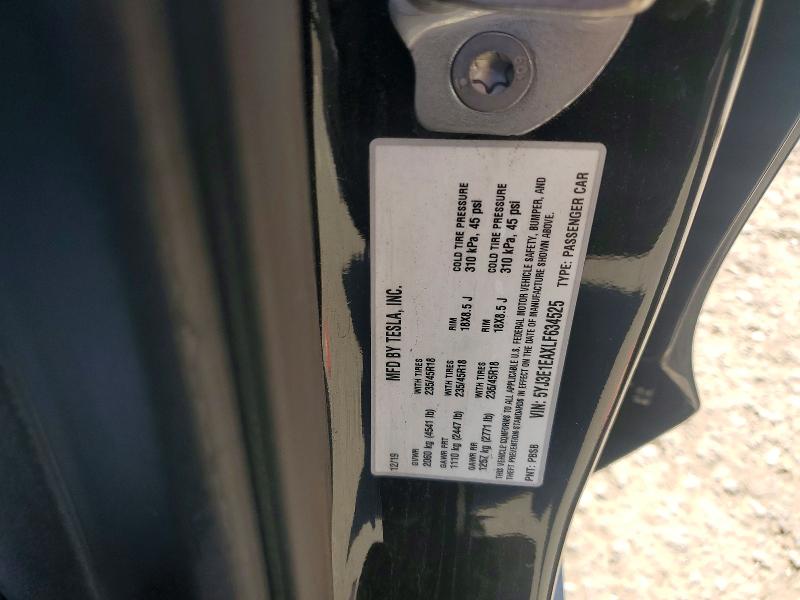Aukcja sprzedaży 2020 Tesla Model 3, vin: 5YJ3E1EAXLF634525, numer aukcji: 49477406