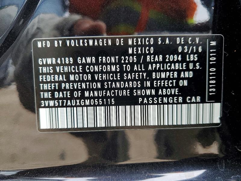 Продажа на аукционе авто 2016 Volkswagen Gti, vin: 3VW5T7AUXGM055115, номер лота: 48240466