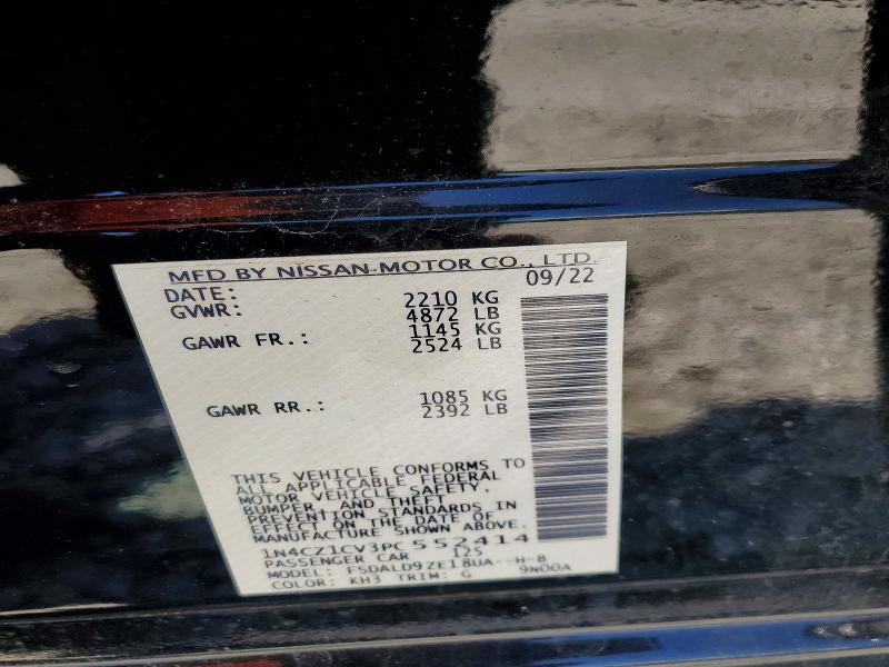 Продажа на аукционе авто 2023 Nissan Leaf, vin: 1N4CZ1CV3PC552414, номер лота: 50564216