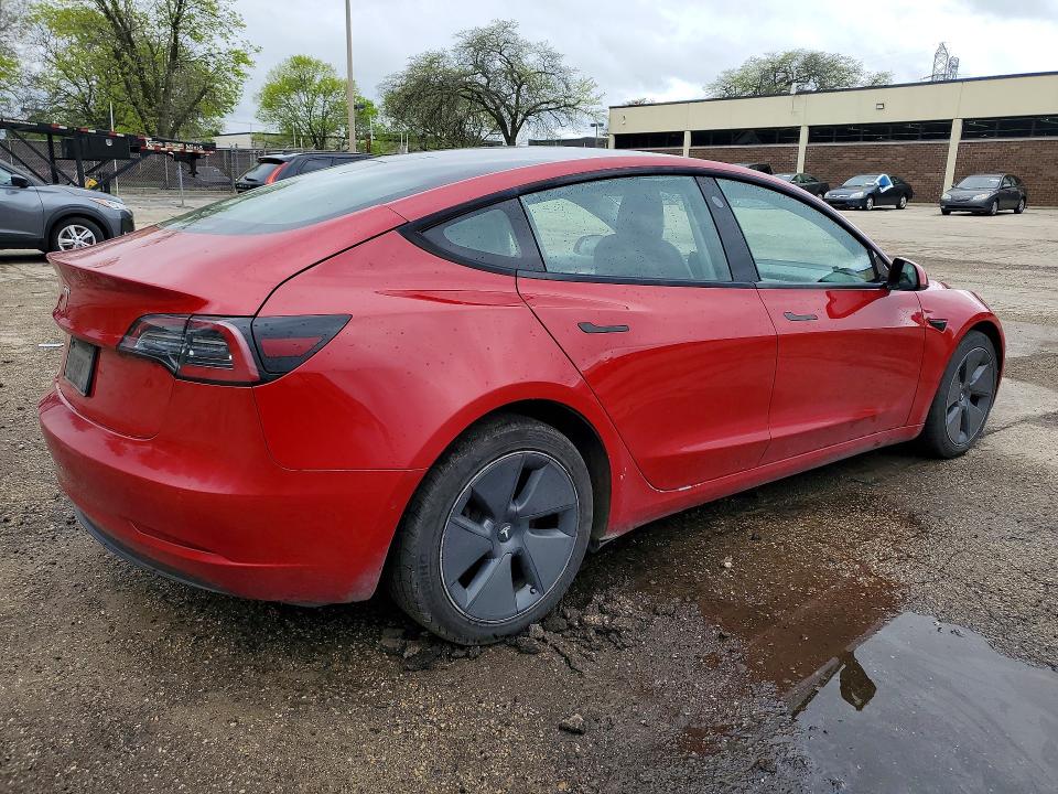 2022 Tesla Model 3 მანქანა იყიდება აუქციონზე, vin: 5YJ3E1EA6NF371257, აუქციონის ნომერი: 51598506