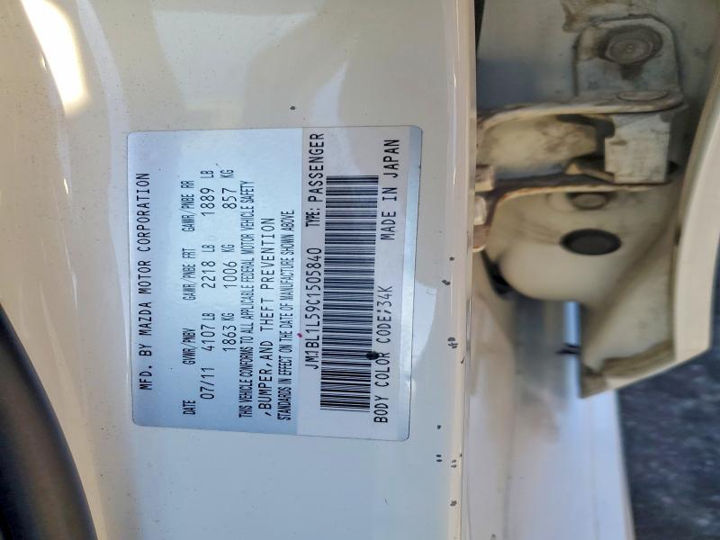 48544866 :رقم المزاد ، JM1BL1L59C1505840 vin ، 2012 Mazda 3 مزاد بيع
