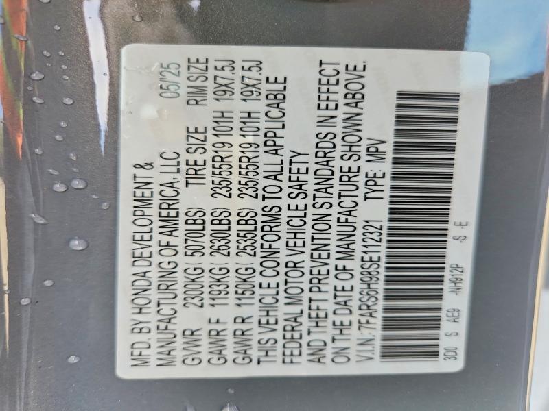 Aukcja sprzedaży 2025 Honda Cr-v, vin: 7FARS6H98SE112321, numer aukcji: 49466506