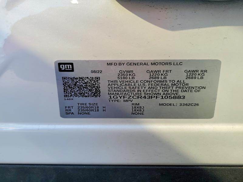 Aukcja sprzedaży 2023 Cadillac Xt4, vin: 1GYFZCR43PF105883, numer aukcji: 50929536