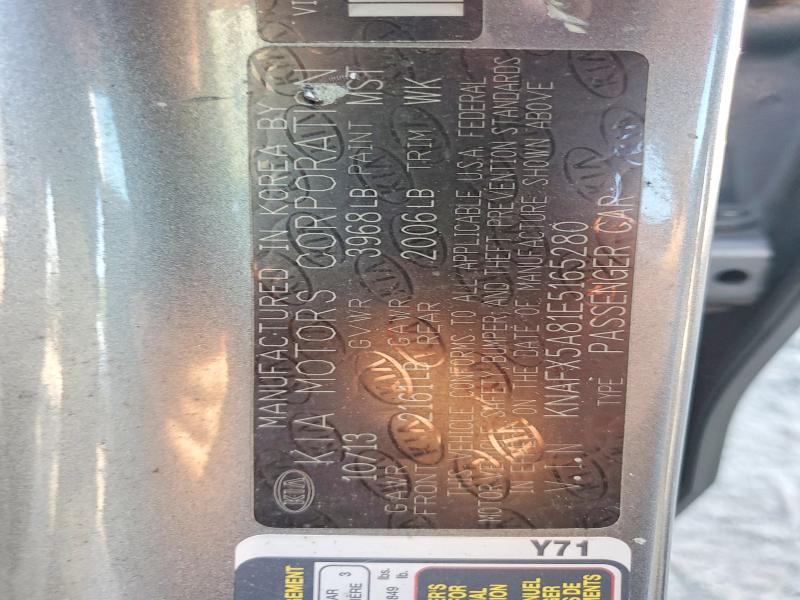 Продажа на аукционе авто 2014 Kia Forte5, vin: KNAFX5A81E5165280, номер лота: 50027546