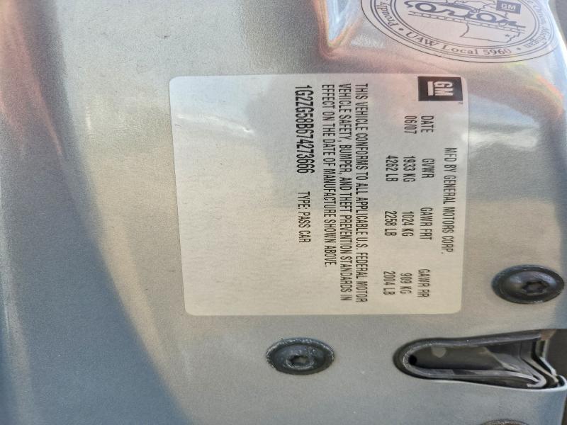 Продаж на аукціоні авто 2007 Pontiac G6, vin: 1G2ZG58B674273666, номер лоту: 50193686