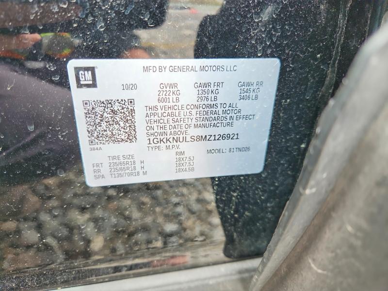 Продажа на аукционе авто 2021 Gmc Acadia, vin: 1GKKNULS8MZ126921, номер лота: 49225816