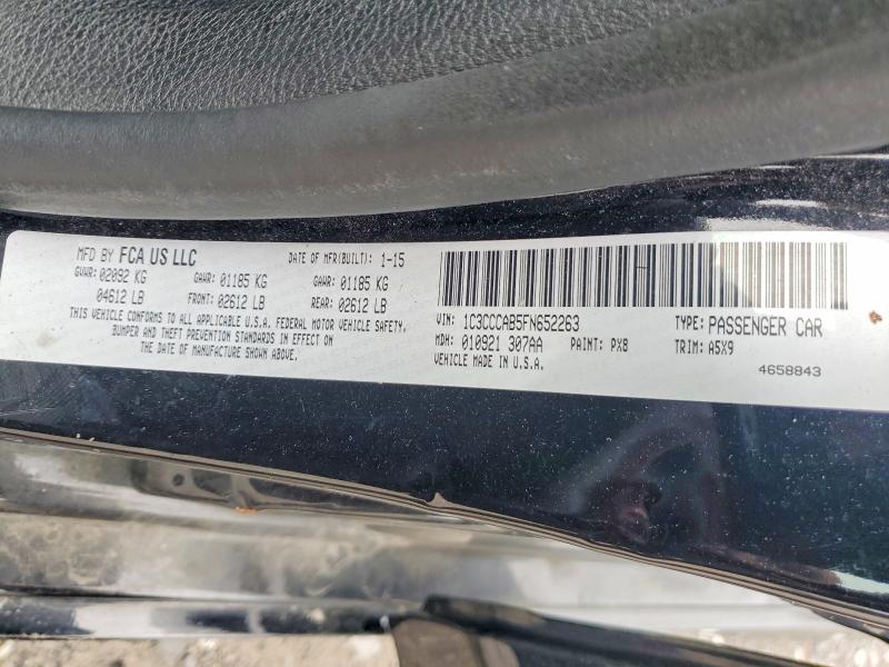 Aukcja sprzedaży 2015 Chrysler 200, vin: 1C3CCCAB5FN652263, numer aukcji: 51499386