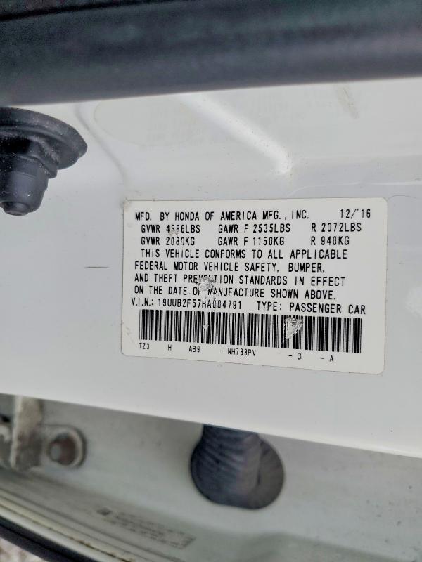 2017 Acura Tlx მანქანა იყიდება აუქციონზე, vin: 19UUB2F57HA004791, აუქციონის ნომერი: 51397236