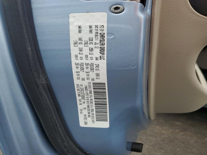 Продажа на аукционе авто 2012 Chrysler Town & Country, vin: 2C4RC1CG7CR383927, номер лота: 41628886
