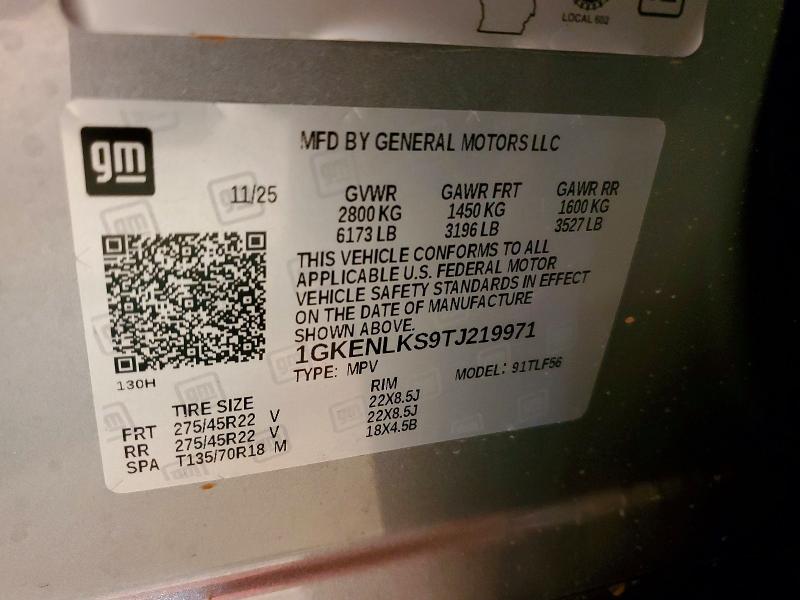 Продажа на аукционе авто 2026 Gmc Acadia, vin: 1GKENLKS9TJ219971, номер лота: 50607056