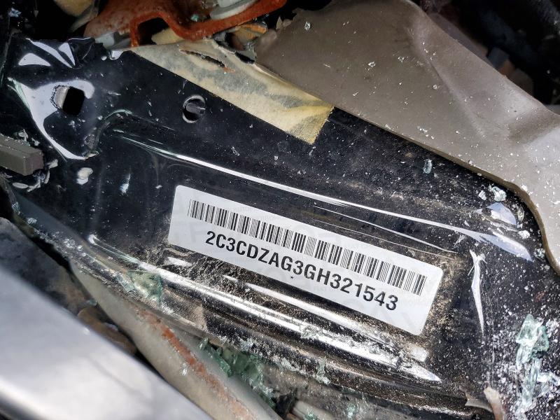 51017576 :رقم المزاد ، 2C3CDZAG3GH321543 vin ، 2016 Dodge Challenger مزاد بيع