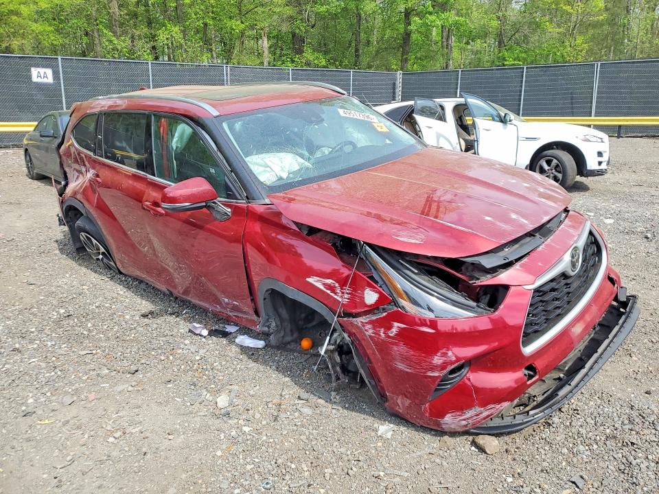2021 Toyota Highlander მანქანა იყიდება აუქციონზე, vin: 5TDHZRBH2MS535396, აუქციონის ნომერი: 49517396
