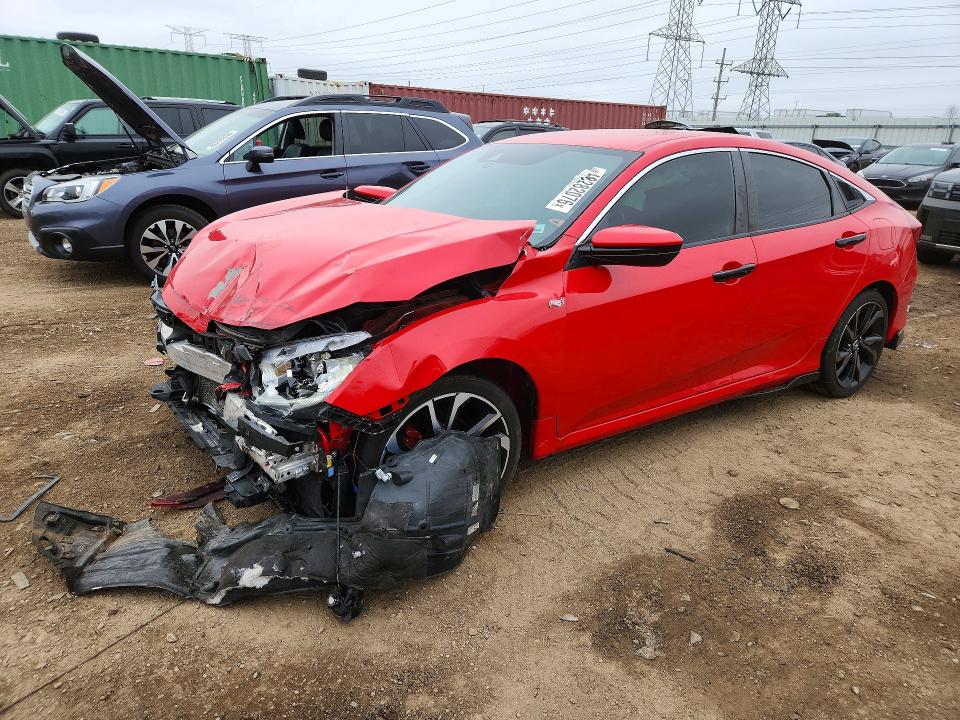Auction sale of the 2019 Honda Civic, vin: 2HGFC2F81KH525658, lot number: 48282076