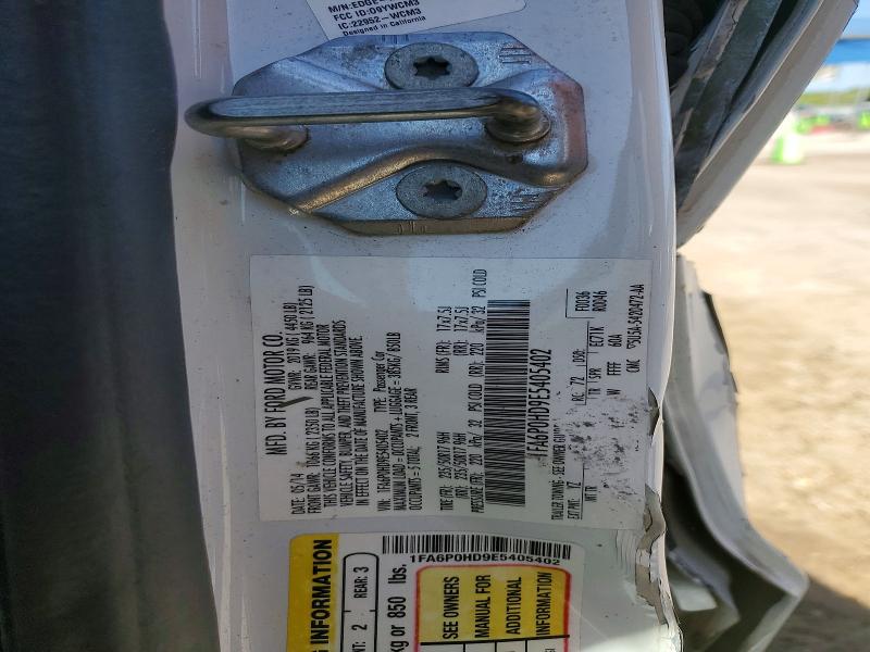Aukcja sprzedaży 2014 Ford Fusion, vin: 1FA6P0HD9E5405402, numer aukcji: 49329456