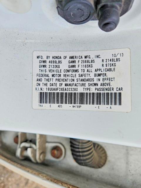 50466176 :رقم المزاد ، 19UUA8F3XEA003280 vin ، 2014 Acura Tl مزاد بيع