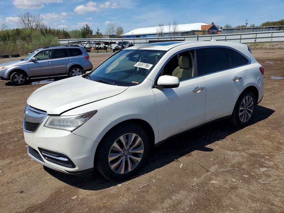 Auction sale of the 2015 Acura Mdx, vin: 5FRYD4H4XFB014440, lot number: 50497786