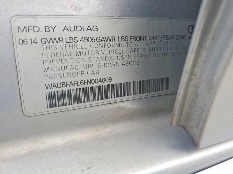 Продажа на аукционе авто 2015 Audi A4, vin: WAUBFAFL6FN004609, номер лота: 50902066