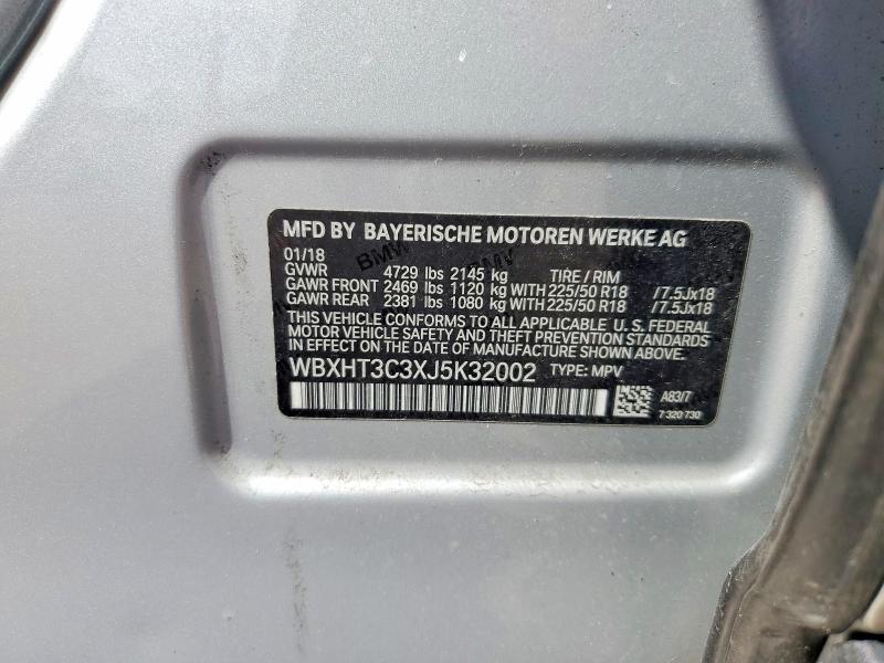 Продажа на аукционе авто 2018 Bmw X1, vin: WBXHT3C3XJ5K32002, номер лота: 48956426