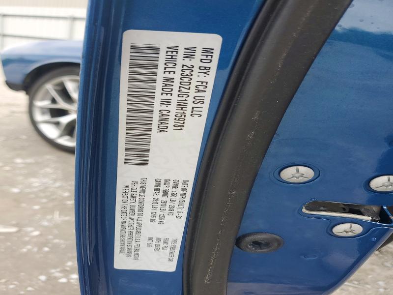 48794836 :رقم المزاد ، 2C3CDZJG1NH159781 vin ، 2022 Dodge Challenger مزاد بيع