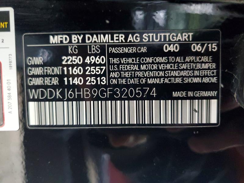 Продаж на аукціоні авто 2016 Mercedes-benz E, vin: WDDKJ6HB9GF320574, номер лоту: 48300676