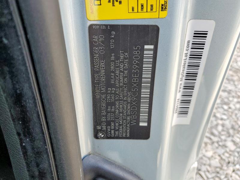 49622606 :رقم المزاد ، WBSDX9C5XBE399085 vin ، 2011 Bmw Motorrad M3 مزاد بيع