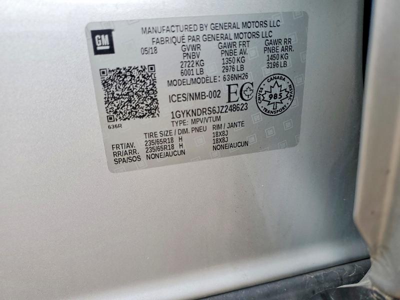 Продажа на аукционе авто 2018 Cadillac Xt5, vin: 1GYKNDRS6JZ248623, номер лота: 48276516