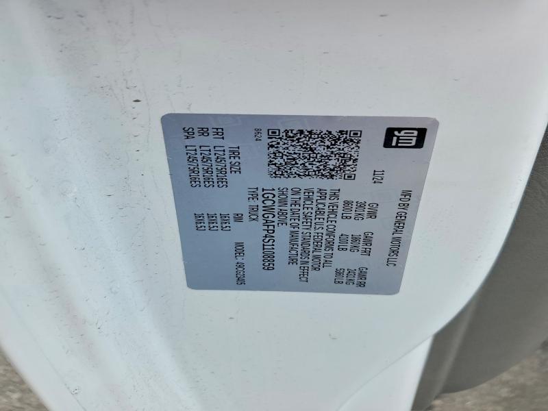 Aukcja sprzedaży 2025 Chev Express Cutaw, vin: 1GCWGAFP4S1108859, numer aukcji: 98839135