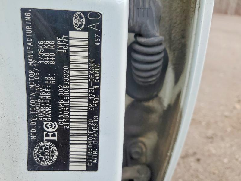 Продажа на аукционе авто 2017 Toyota Corolla, vin: 2T1BURHE9HC933320, номер лота: 47975176