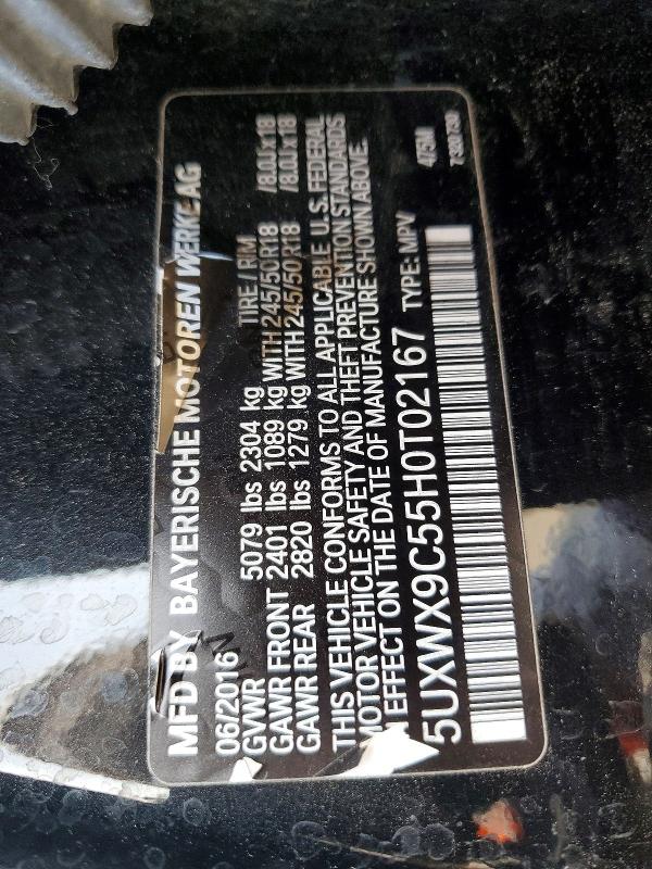 Продаж на аукціоні авто 2017 Bmw X3, vin: 5UXWX9C55H0T02167, номер лоту: 50898336