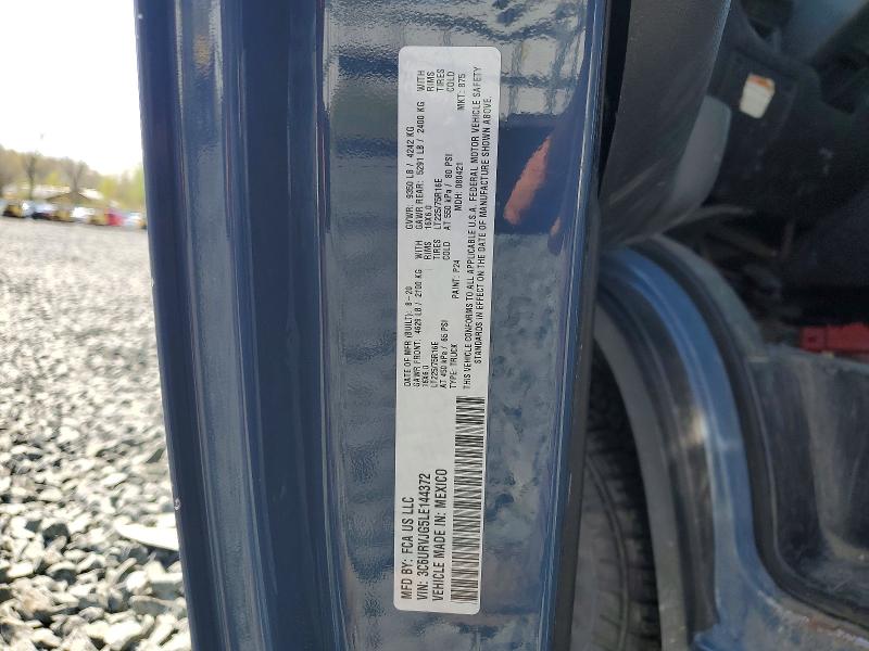 2020 Ram Promaster 3500 მანქანა იყიდება აუქციონზე, vin: 3C6URVJG5LE144372, აუქციონის ნომერი: 55241216
