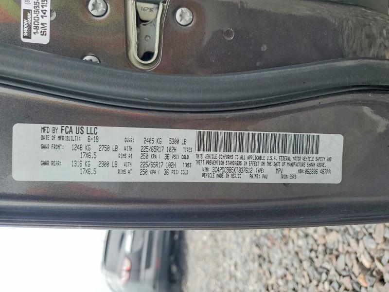 Продаж на аукціоні авто 2019 Dodge Journey, vin: 3C4PDCBB5KT837612, номер лоту: 48670866