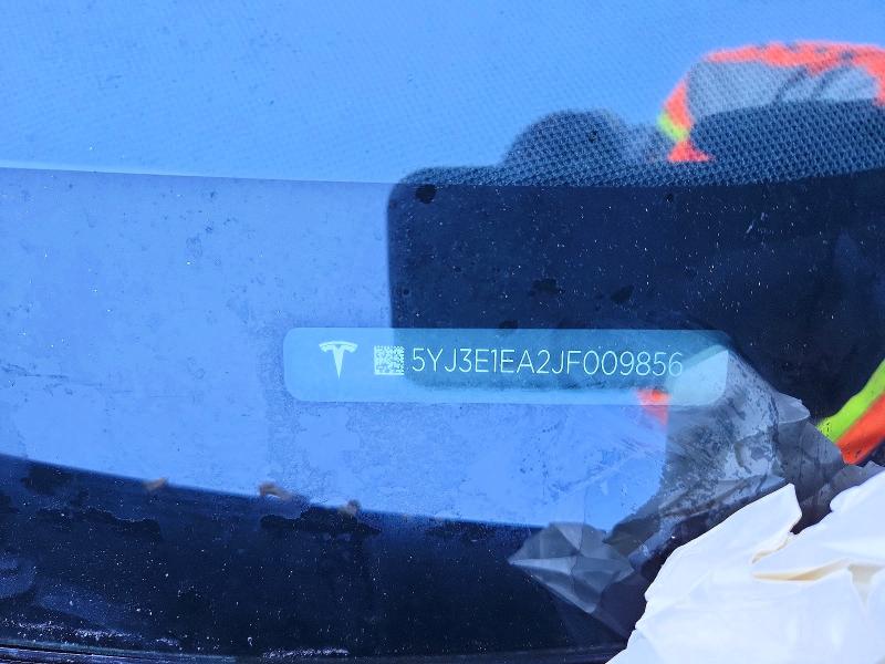 50878516 :رقم المزاد ، 5YJ3E1EA2JF009856 vin ، 2018 Tesla Model 3 مزاد بيع