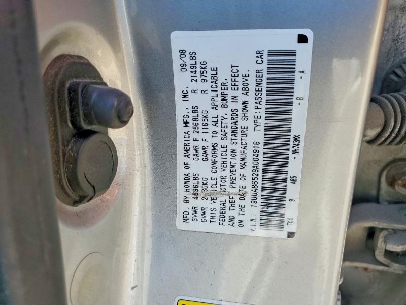Продаж на аукціоні авто 2009 Acura Tl, vin: 19UUA86529A004916, номер лоту: 50531096