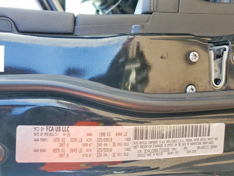 Продаж на аукціоні авто 2018 Jeep Compass, vin: 3C4NJCBB9JT318335, номер лоту: 50662316