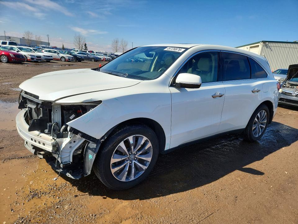 49728876 :رقم المزاد ، 5FRYD4H64GB505556 vin ، 2016 Acura Mdx 4dr 4wd مزاد بيع