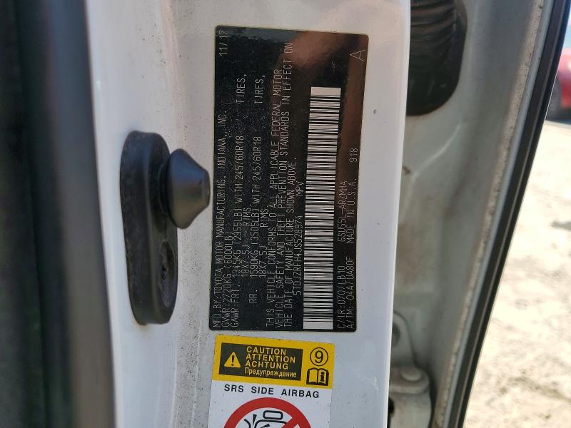 2018 Toyota Highlander მანქანა იყიდება აუქციონზე, vin: 5TDJZRFH4JS528974, აუქციონის ნომერი: 49204216