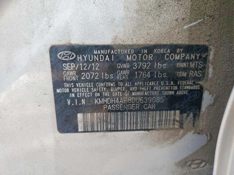 Продаж на аукціоні авто 2013 Hyundai Elantra, vin: KMHDH4AE8DU639085, номер лоту: 50067606