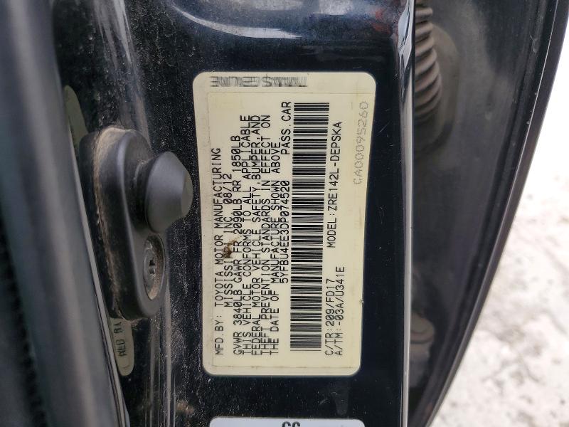 Продаж на аукціоні авто 2013 Toyota Corolla, vin: 5YFBU4EE3DP074520, номер лоту: 51086526